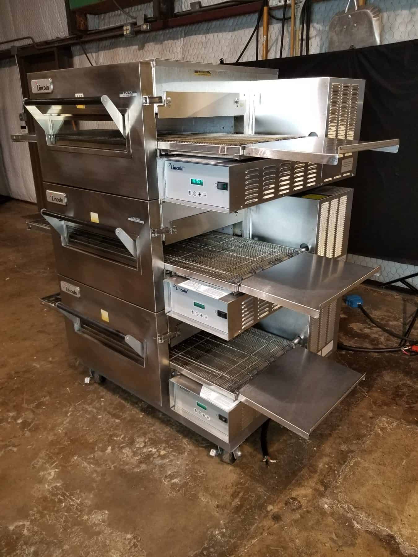 Lincoln Impinger 1100 Series Triple Stack Pizza Electric Conveyor Ovens