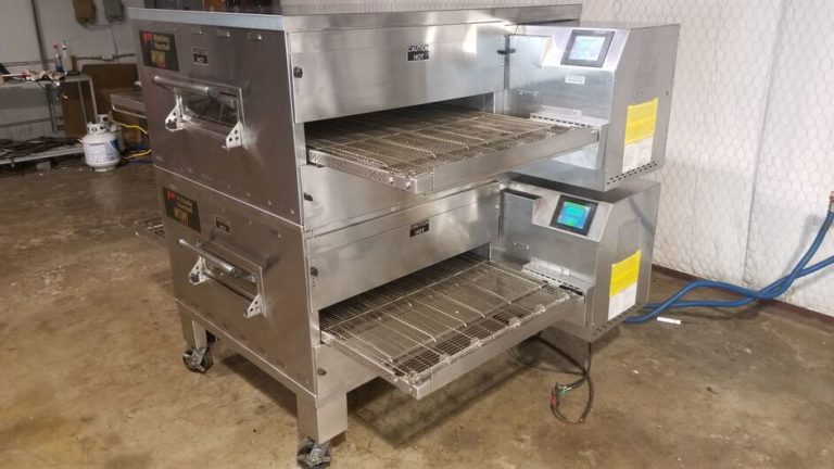 Middleby Marshall PS640g Double Stack Natural Gas Pizza Conveyor Ovens ...