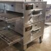 Middleby Marshall PS640g Double Stack Natural Gas Pizza Conveyor Ovens - Image 2