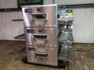 Middleby Marshall PS640 Triple Stack Natural Gas Pizza Conveyor Ovens