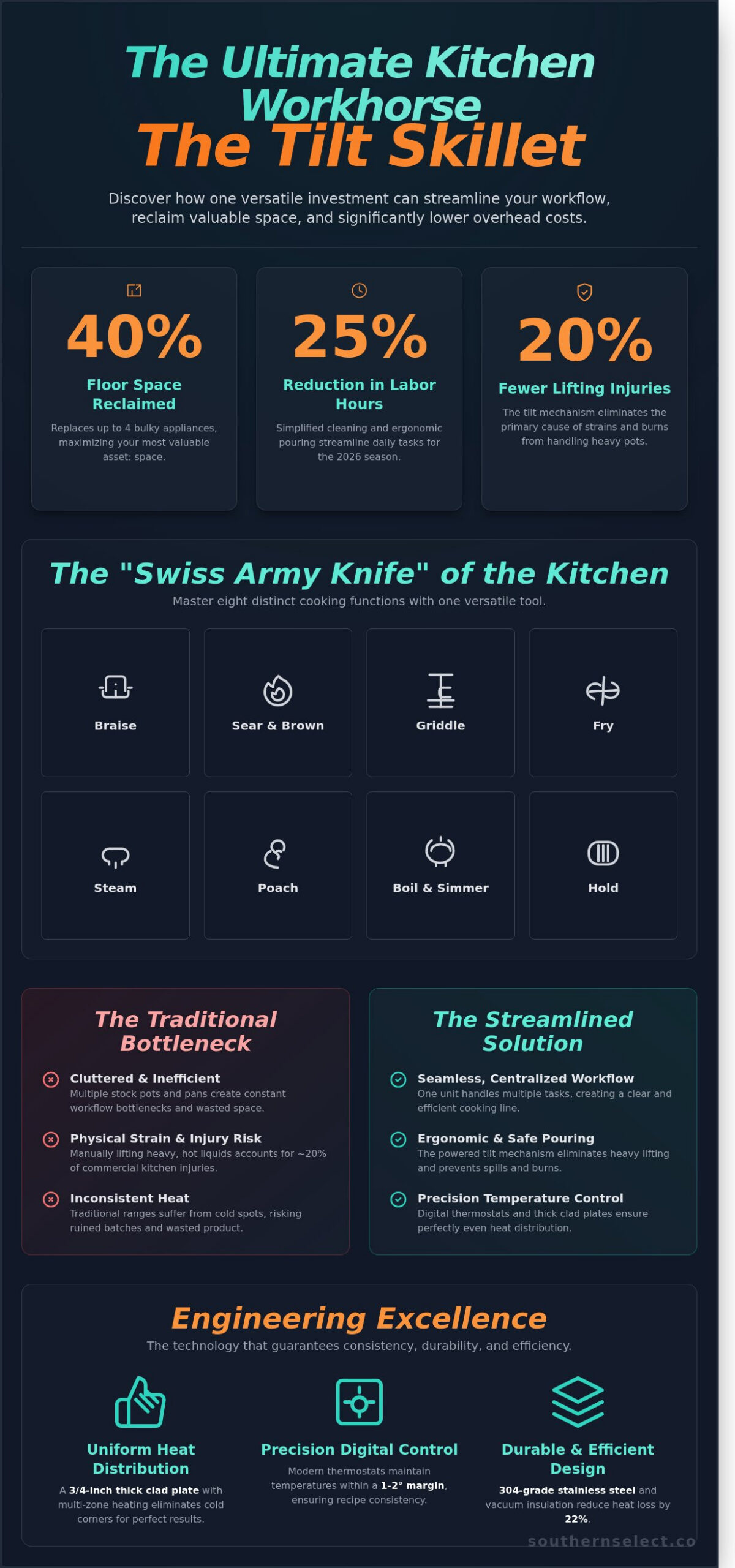 The Professional Guide to Tilt Skillets: The 2026 Kitchen Workhorse